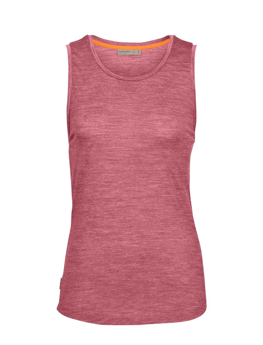 T Shirts Icebreaker Merino Sphere II Tank Femme Rose | FR 1571TCEV